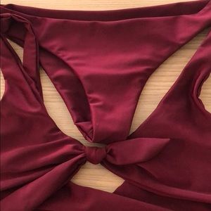 Maroon Bikini